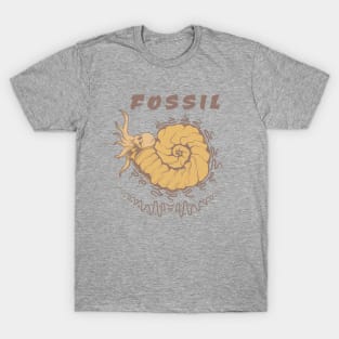 FOSSIL, band merchandise, skull design T-Shirt